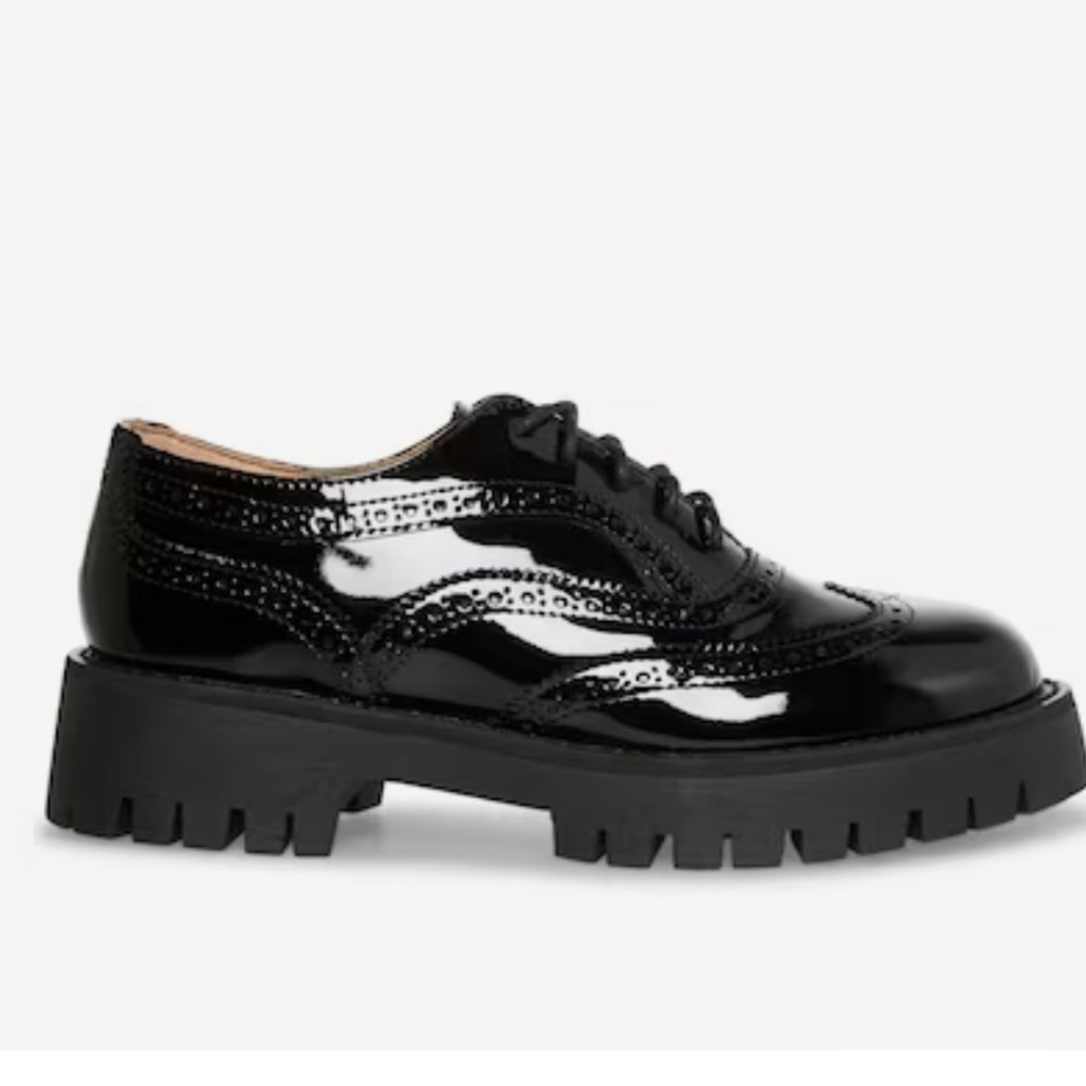 NIB Steve Madden Lance Platform Wingtip Oxford Derby shoes 39.5 (9.5)
